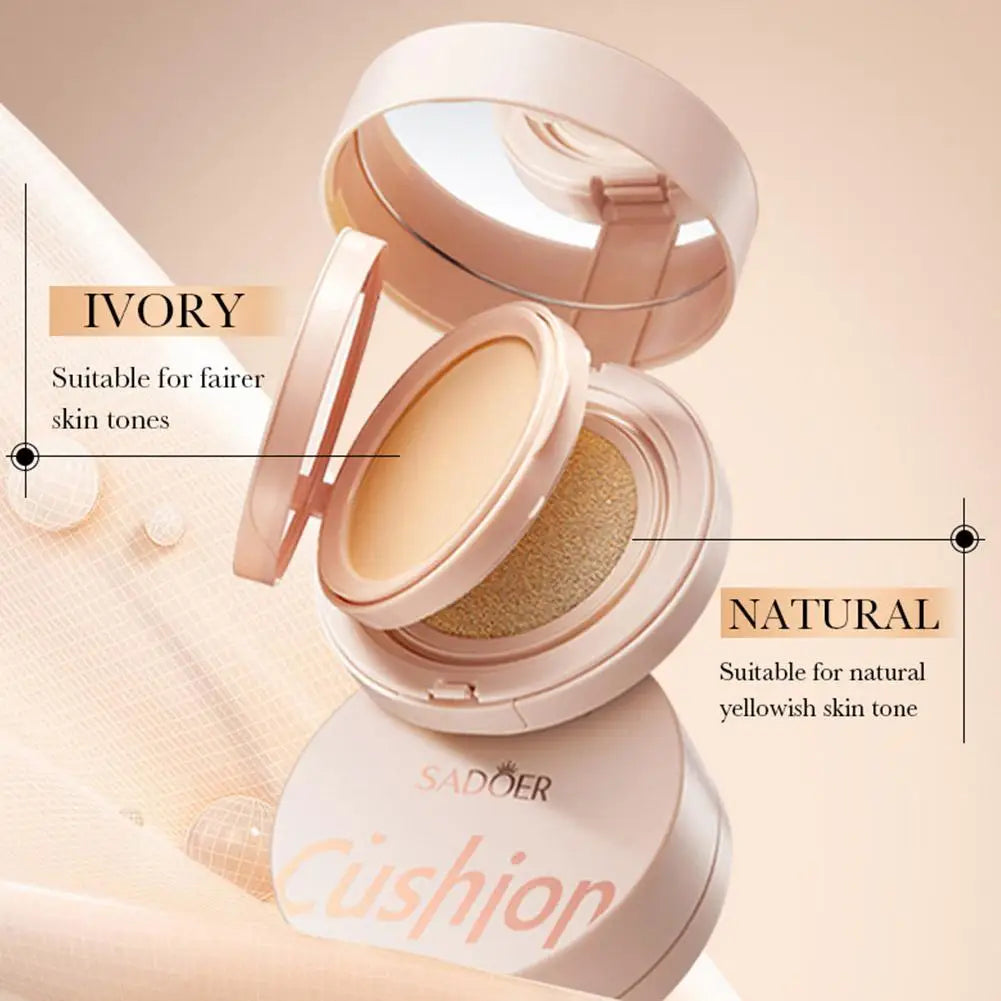 2-In-1 Matte Silky Moisturizing Foundation 24h Long Lasting Oil-control Air Cushion BB Cream Cushion Foundation Peaceful Pleasures Health and Wellness