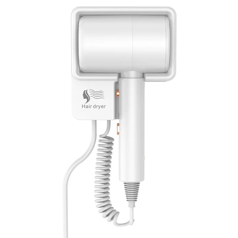 New Hotel/Hotel Special Hair Dryer High-Power Quick-Drying Modeling Wall-Mounted Perforation Free Hair Dryer US/EU/AU Peaceful Pleasures Health and Wellness A US