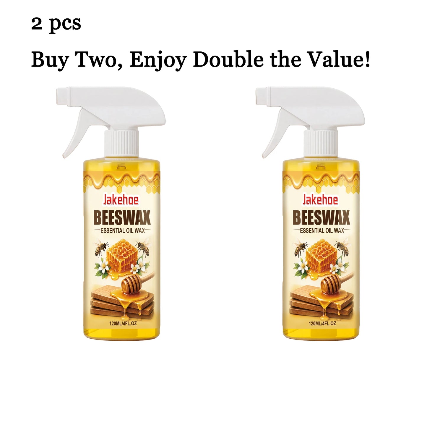 JAKEHOE 120ml Beeswax Furniture Spray | Polish, Clean & Protect Wood