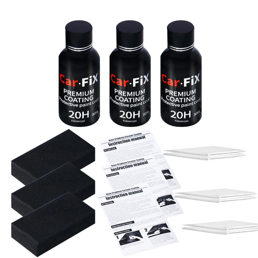 3PCS 20H Ceramic Coating Polishing Wax Super Hydrophobic Paint Care Durability Anti-Corrosion Plated Crystal Car Liquid Glass Peaceful Pleasures Health and Wellness 3 set