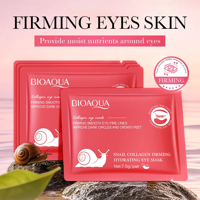 BIOAQUA Snail Collagen Eye Mask – Dark Circles & Wrinkles