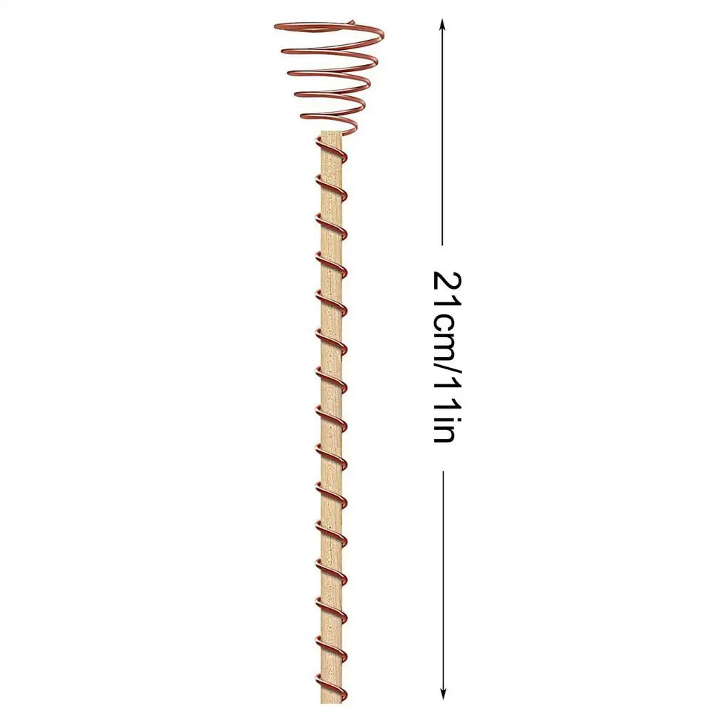 6Pcs Electroculture Plant Stakes Garden Coppers Coils Antennas for Growing Garden Plant Vegetables Using for Plants Fruits Peaceful Pleasures Health and Wellness 6pcs