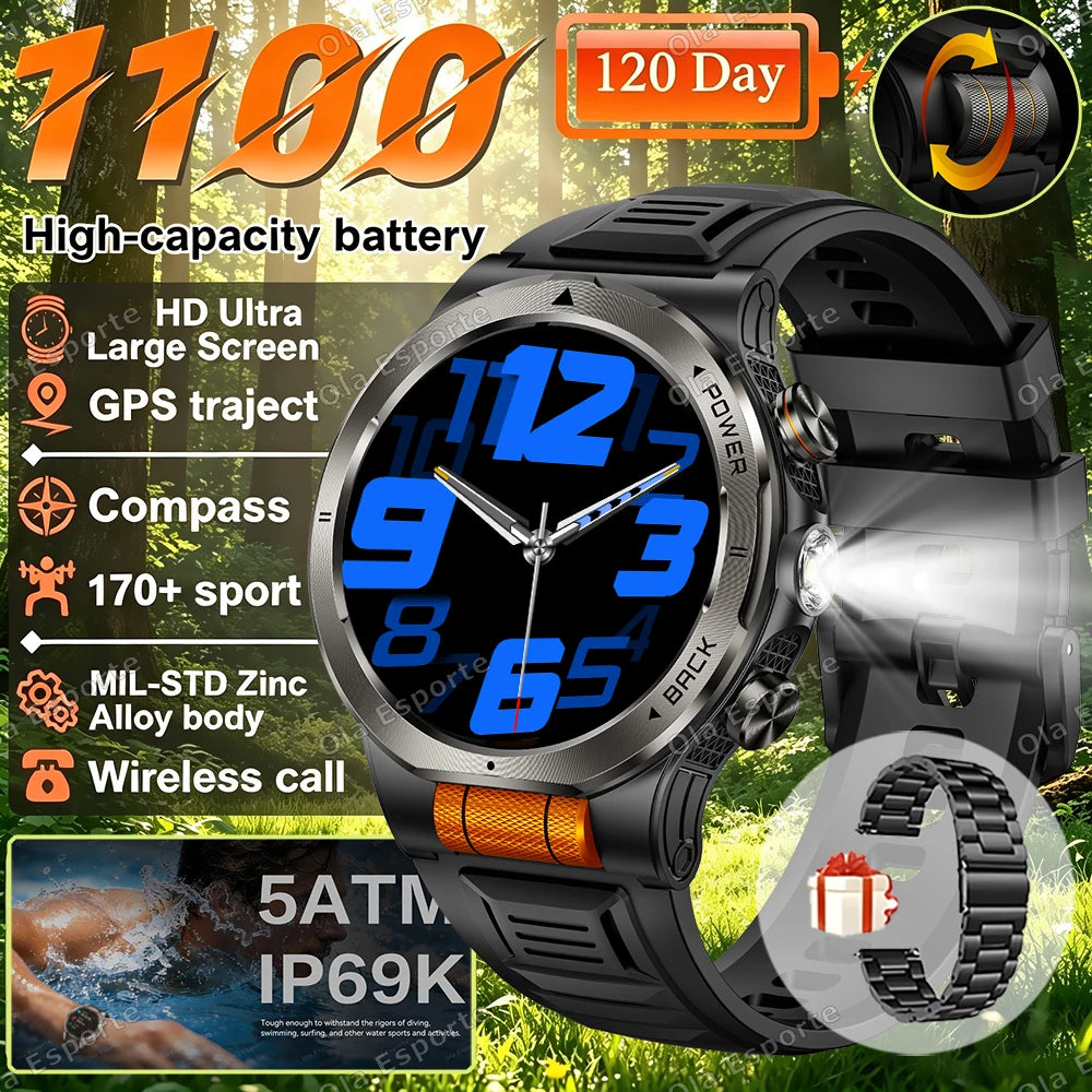 Ola Esporte HW12 AMOLED Smartwatch 1100mAh | Men's Sports