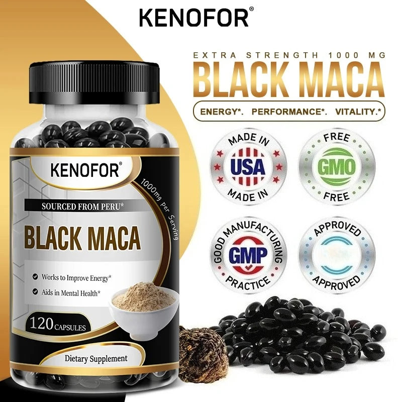 Best Maca for Men and Women Relieves Fatigue Anxiety, Increases Vitality, Improves Stamina and Immunity Peaceful Pleasures Health and Wellness