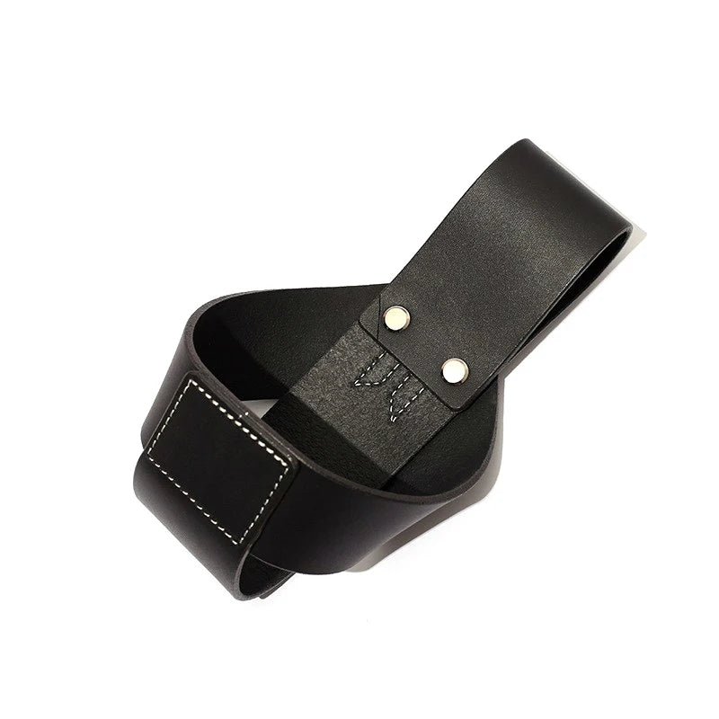 Archery Bow Holder Compound Hanging Carry Strap Portable Cowhide