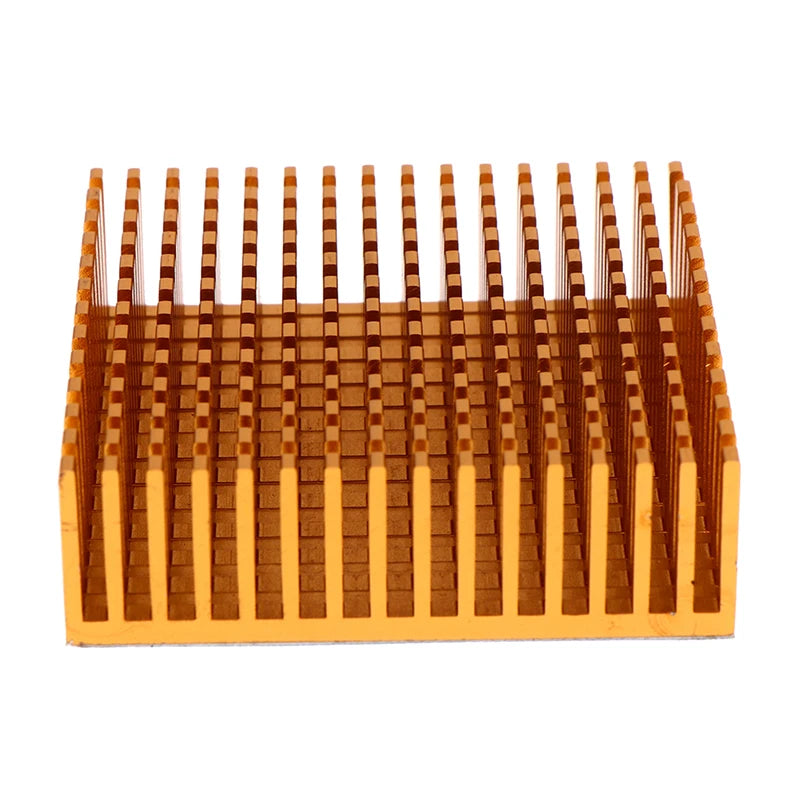 White\Black\Gold 50*50*15MM With Thermal Conductive Adhesive Aluminum Heatsink Panel Heat Sink CPU Power IC Chip Cooler Radiator Peaceful Pleasures Health and Wellness