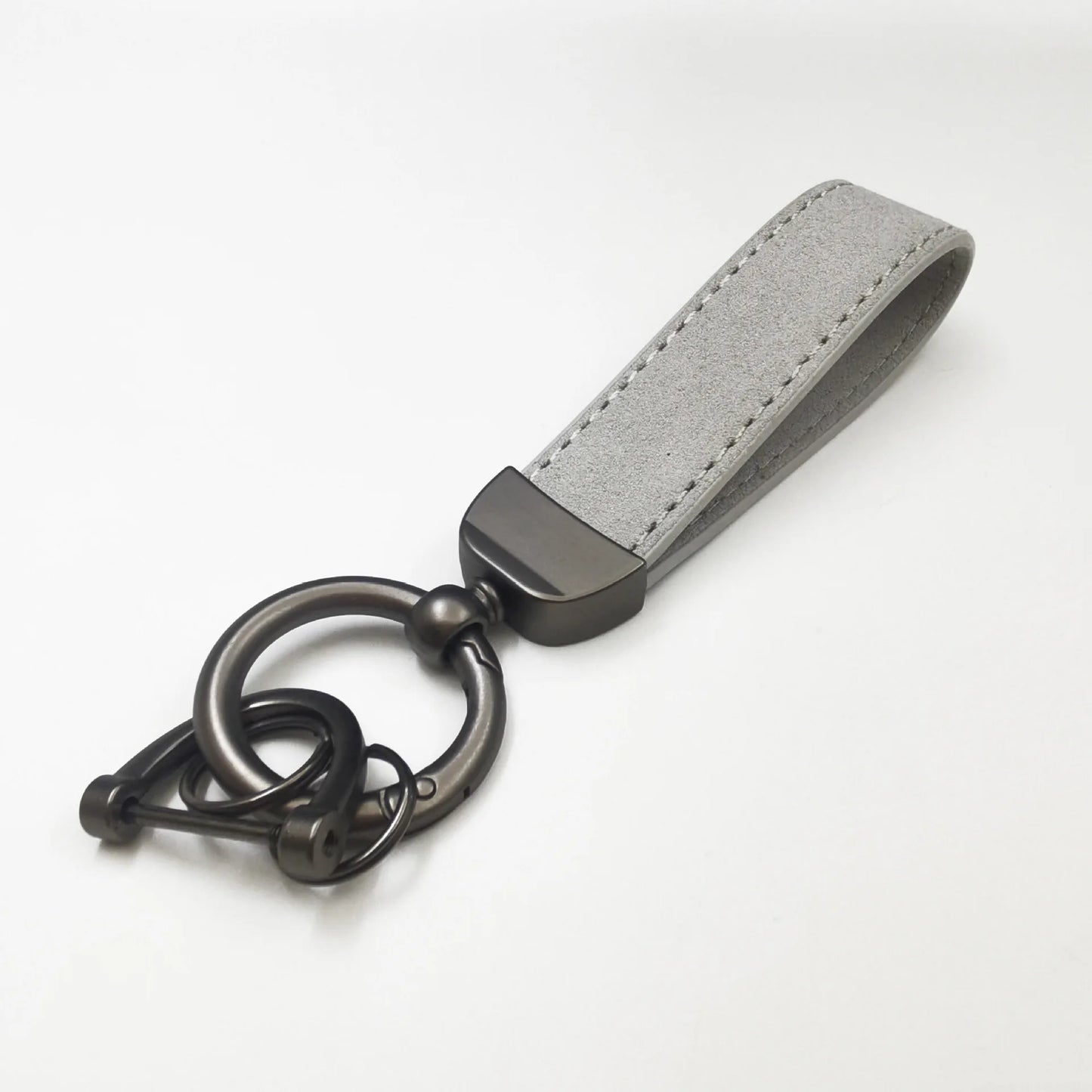 Suede Woven Rope Keychain | Zinc Alloy Car Key Pendant