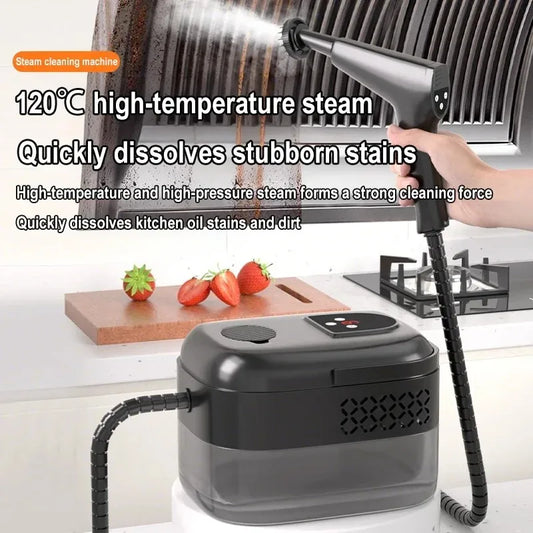 1500W High Pressure High Temp Steam Cleaner with Remote Control Multifunctional for Kitchen Hood Car Peaceful Pleasures Health and Wellness