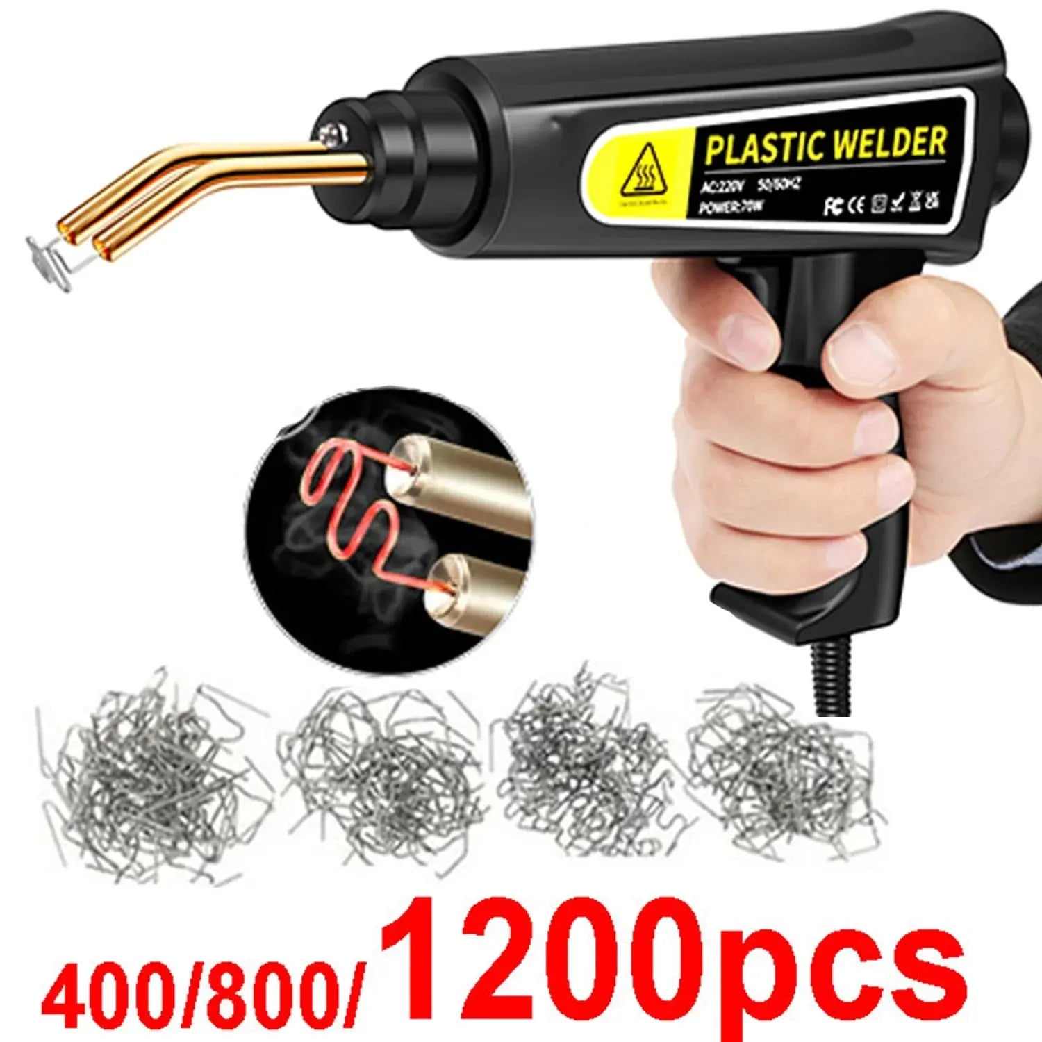 New Heat Gun Plastic Welding Machine Bumper Soldering Iron Staples Bumper Repair Car Tools Kit HOT Stapler Plastic Welder Peaceful Pleasures Health and Wellness