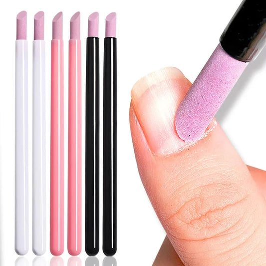 Quartz Stone Nail File & Cuticle Remover Rod | Manicure Tool Nail File & Cuticle Tool Peaceful Pleasures Health and Wellness random color 1pcs