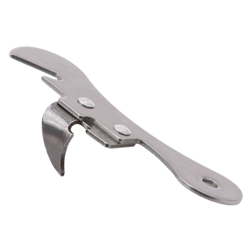 Stainless Steel Can Opener Manual Multifunctional Tin Opener Beer Bottle Opener for Kitchen Canned Food Opening Tool Peaceful Pleasures Health and Wellness