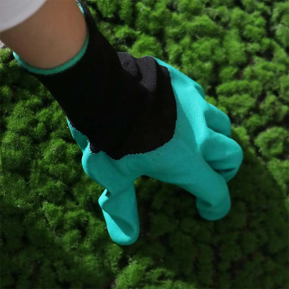 4Pairs Latex Material Gardening Gloves Prick-proof Design Permeable Fabric Permeable Gloves Lightweight Protective Layer Peaceful Pleasures Health and Wellness