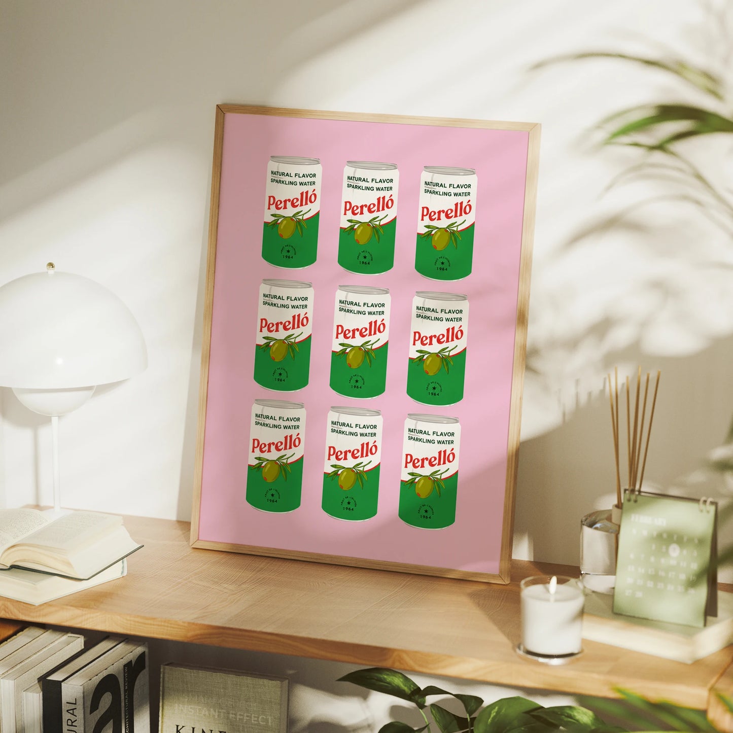 Pink Spanish Drinks Perello Canvas Wall Art Print | Home Decor