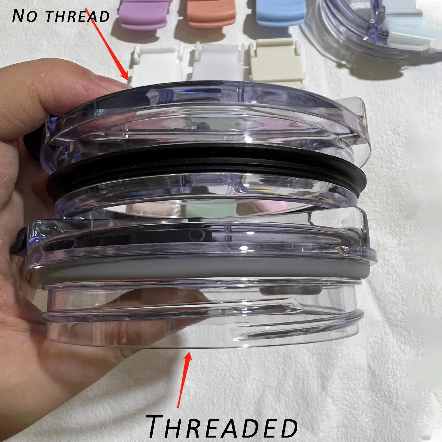 40oz Leakproof Flip Lid with Straw Hole & Snap Lock – BPA-Free