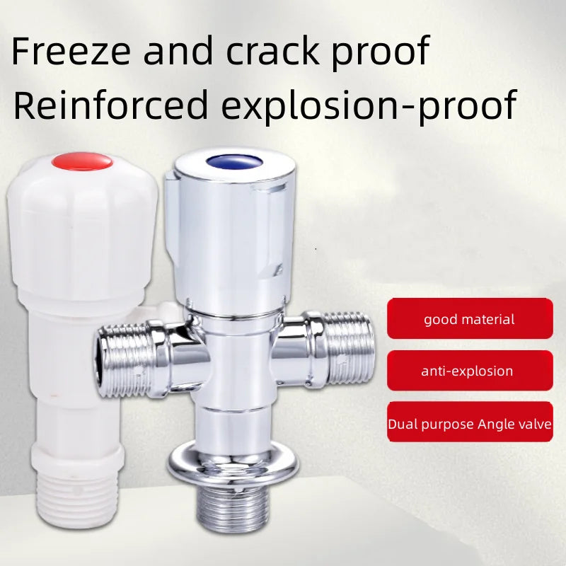Plastic Angle Stop Valve G1/2 – Toilet & Sink Shut-Off