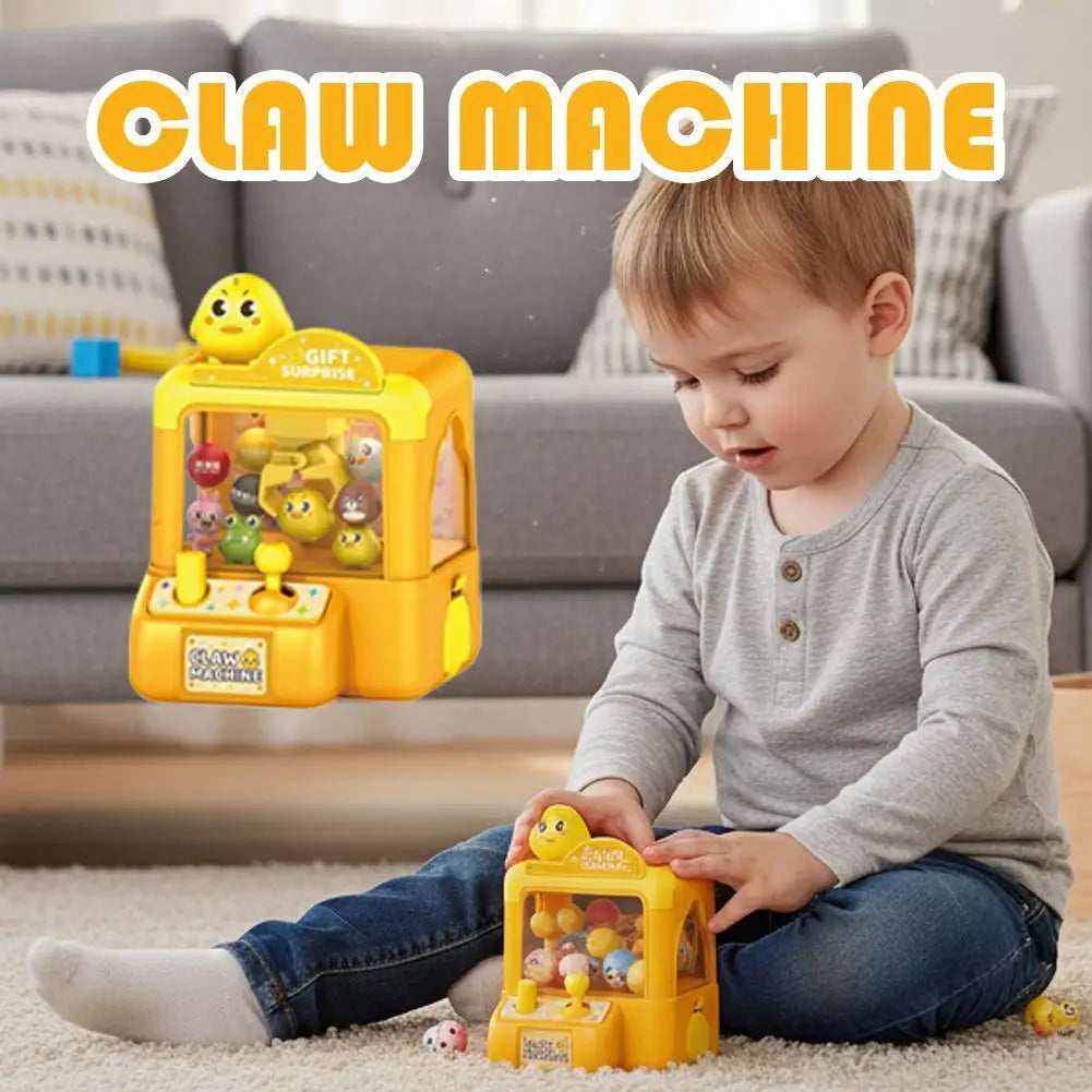 Mini Claw Machine Toy for Kids Portable Desktop Arcade Game Parent‑Child Interactive Grabber Machine Birthday Gift Peaceful Pleasures Health and Wellness