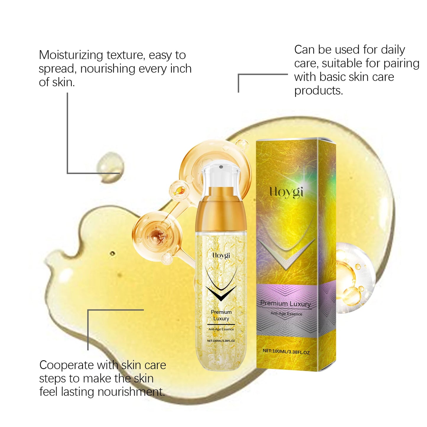Hoygi Brightening Facial Essence | Hydrating Glow Serum 100ml