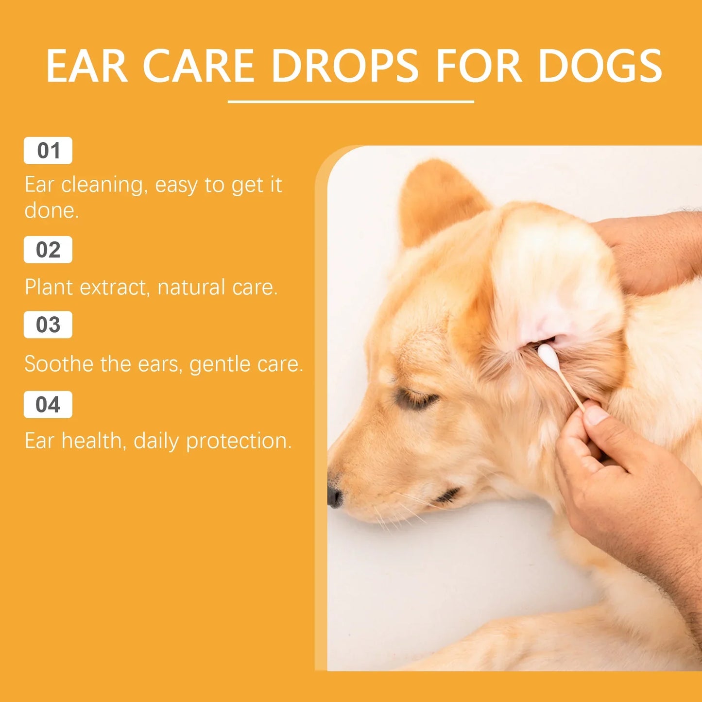 YEGBONG Dog Ear Care Drops – Itch Relief & Cleaner 60ml