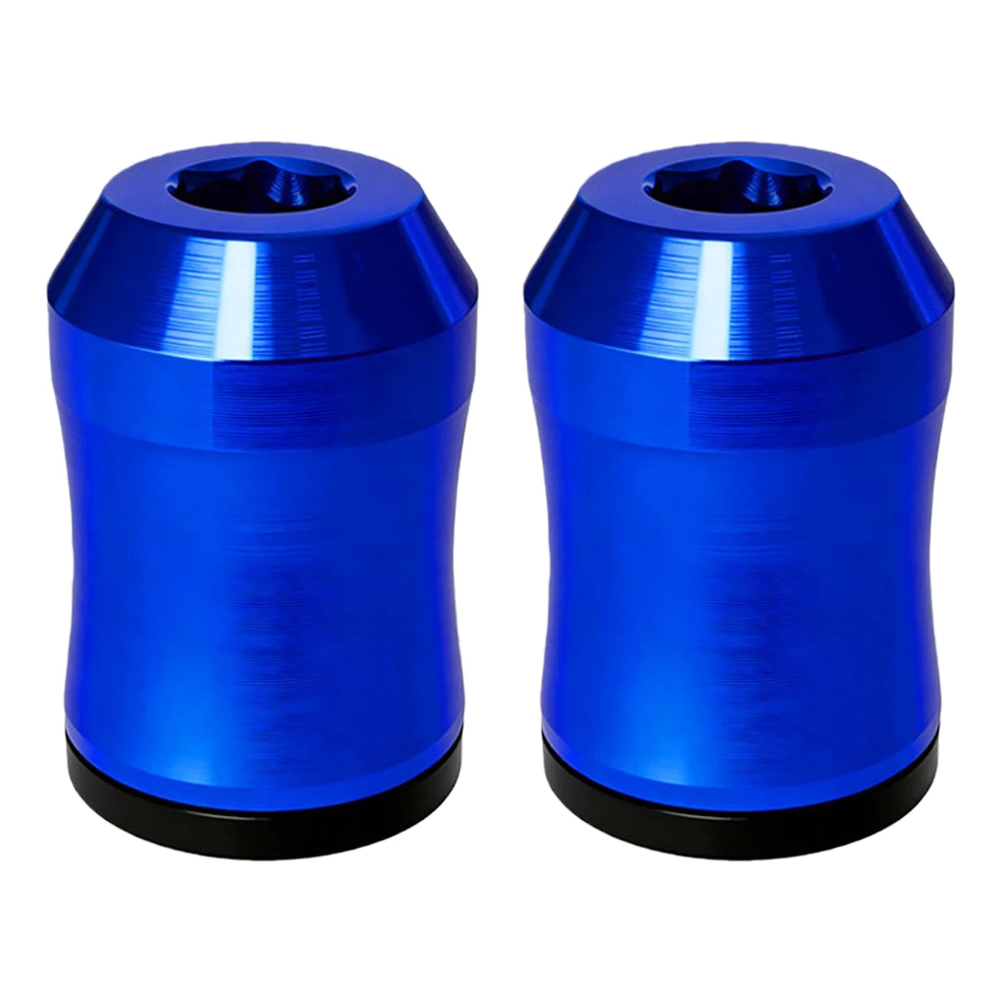 2Pcs Magnetic Screw Rings 6.35mm Magnetized Ring Screwdriver Bits Universal Magnetizer for Mechanic Carpenter DIY Repair Peaceful Pleasures Health and Wellness Blue