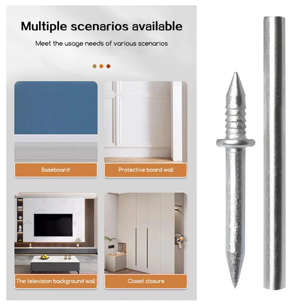 Seamless Double-Head Skirting Board Nails – Trace-Less 100–300pc