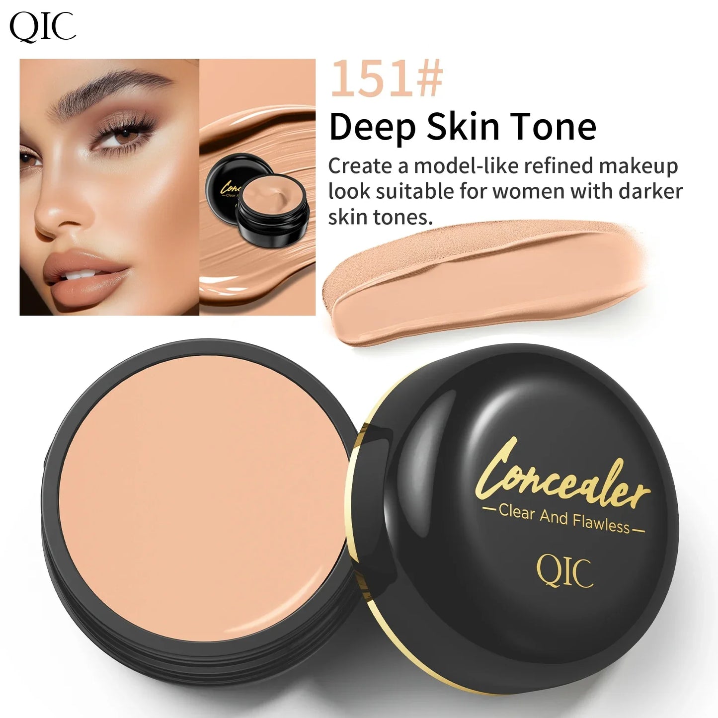 LAIKOU Waterproof Full Coverage Concealer – All Skin Tones
