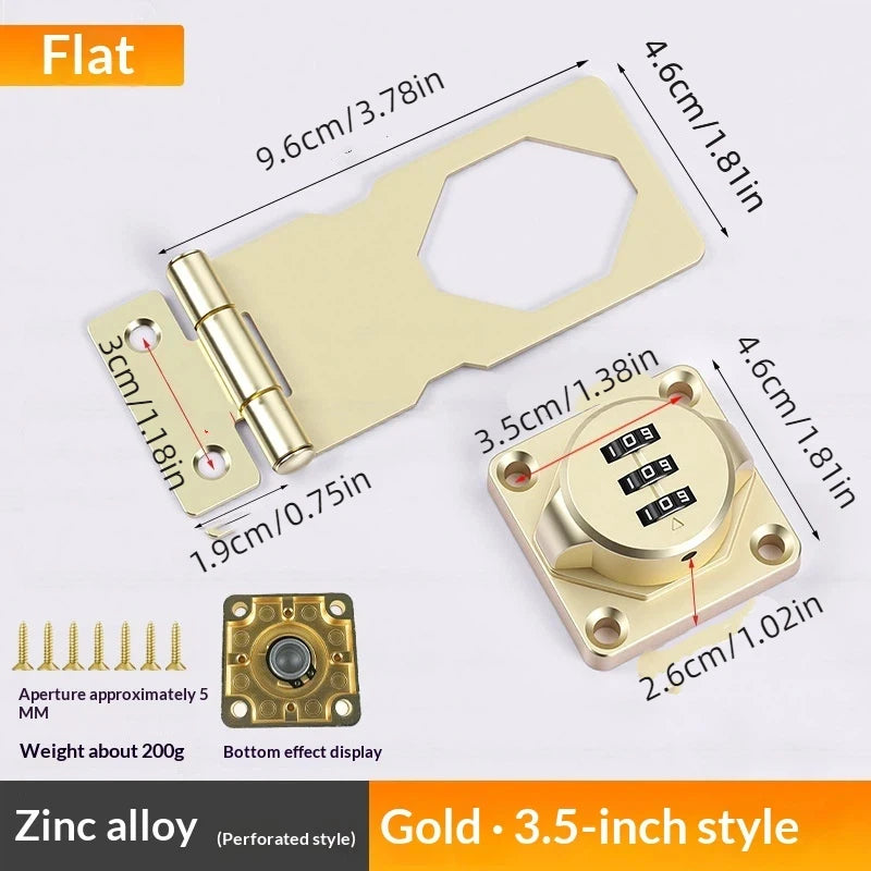 3-Digit Combination Cabinet Lock | Keyless Drawer & Door Lock