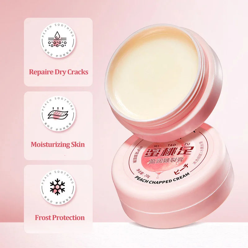 SADOER Peach Foot Cream – Heel Repair, Anti-Cracking & Moisturizing