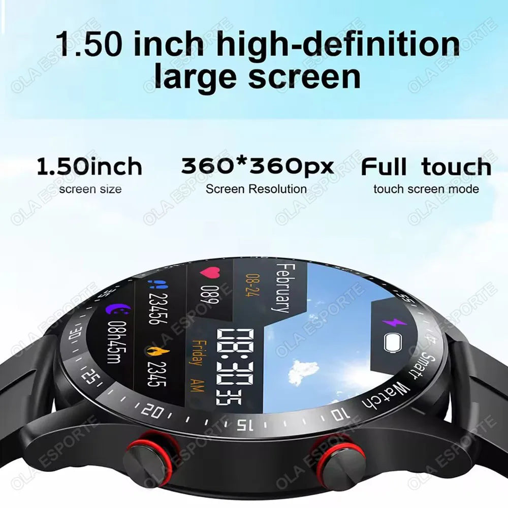 Ola Esporte Men's Smartwatch – ECG, GPS, Bluetooth Calls