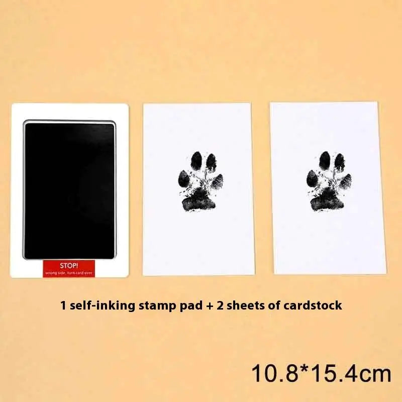 Pet Paw Print Ink Kit – Non-Toxic Inkless Stamp Pad for Cats & Dogs