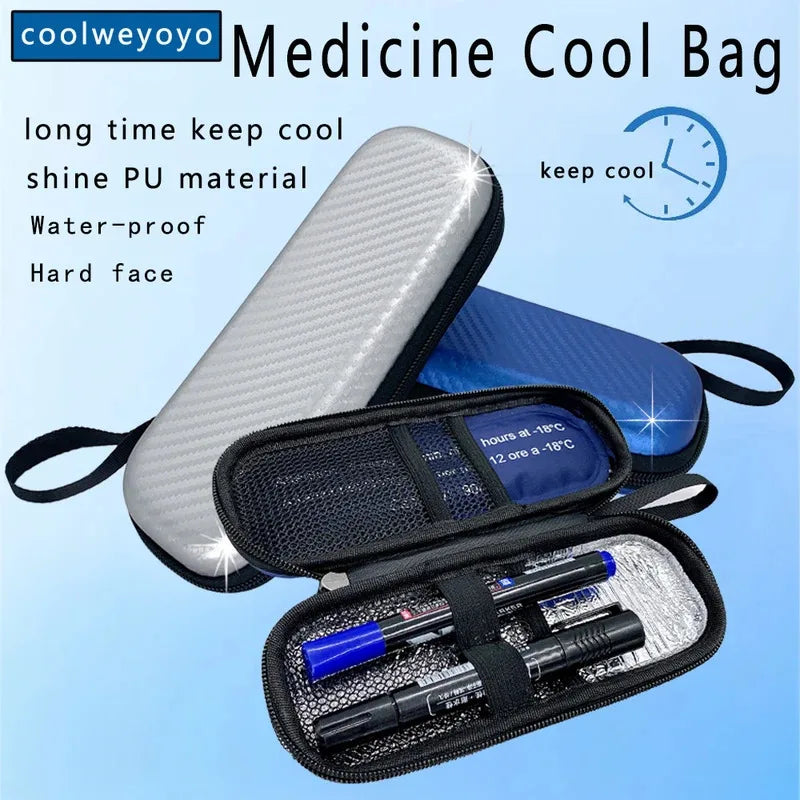 Portable Insulin Cooling Bag with 4 Ice Packs | Diabetic Cooler