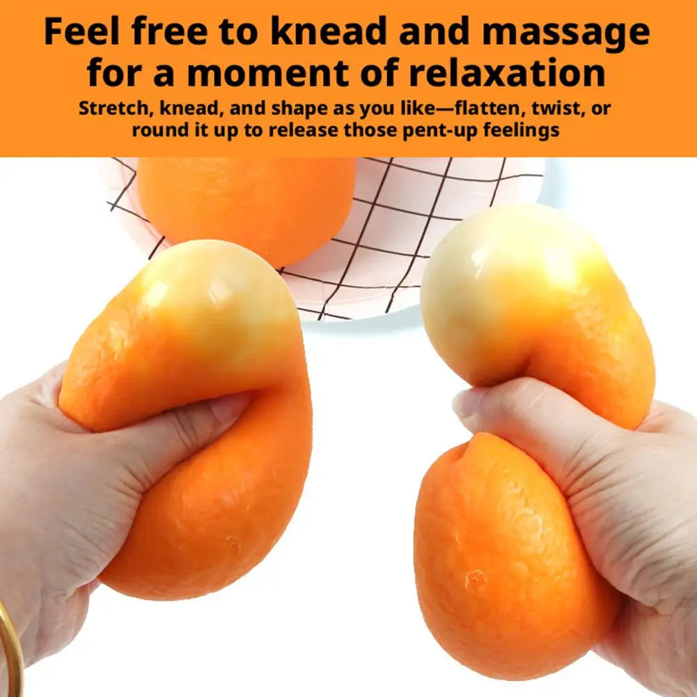 Orange Squeeze Fidget Toy – Squishy Sensory Desk Toy