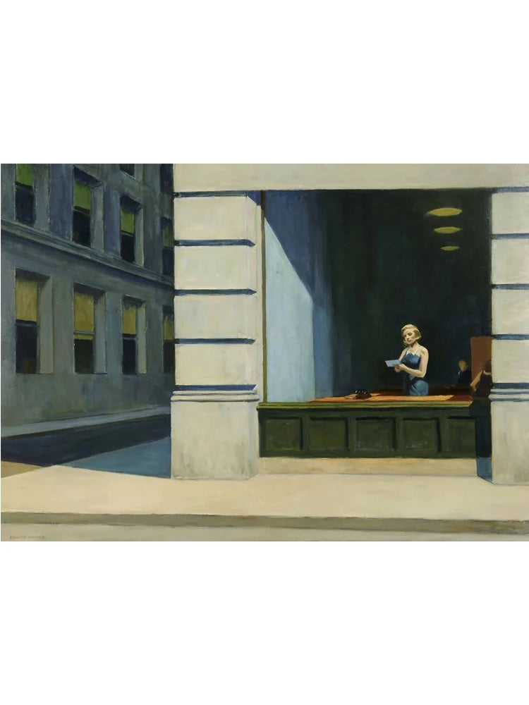 Edward Hopper Famous Realistic Master Art Poster Canvas Painting Nighthawks Life Landscape Wall Art Living Room Home Decorati Peaceful Pleasures Health and Wellness K 40x50cm Unframed