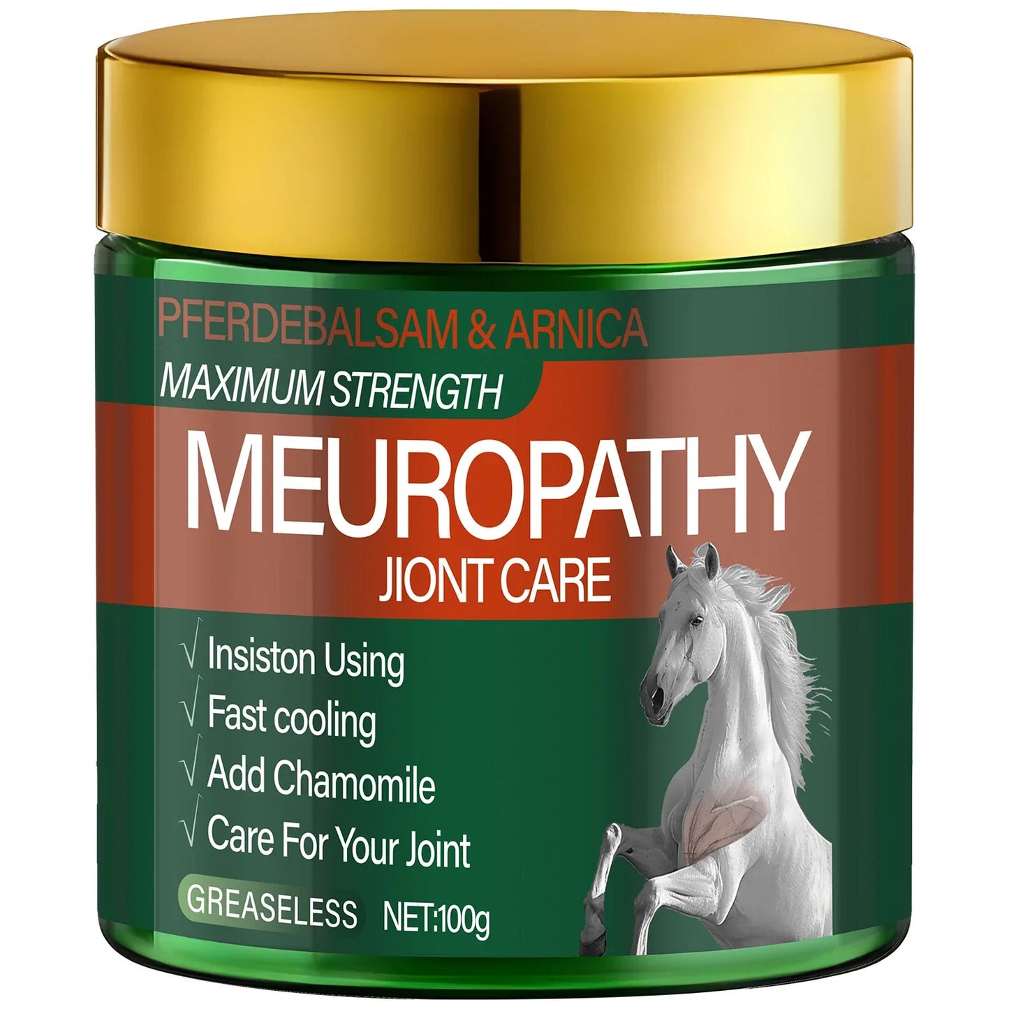 Pferdebalsam & Arnica Joint Care Cream – Max Strength Cooling
