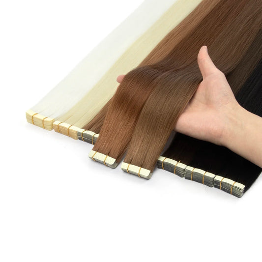 20pc Tape-In Synthetic Hair Extensions – Seamless Skin Weft Tape-In Hair Extensions Peaceful Pleasures Health and Wellness