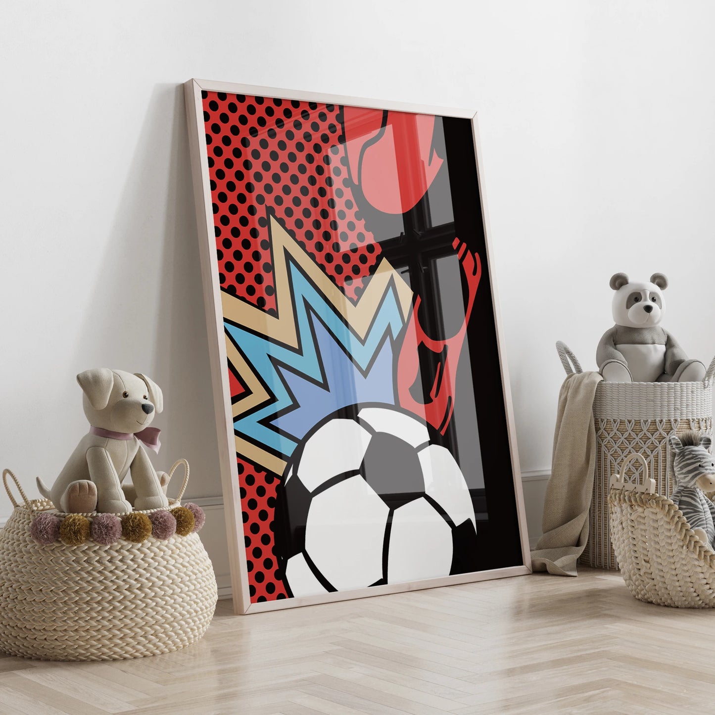 Personalized Football Canvas Wall Art – 3-Piece Sports Poster
