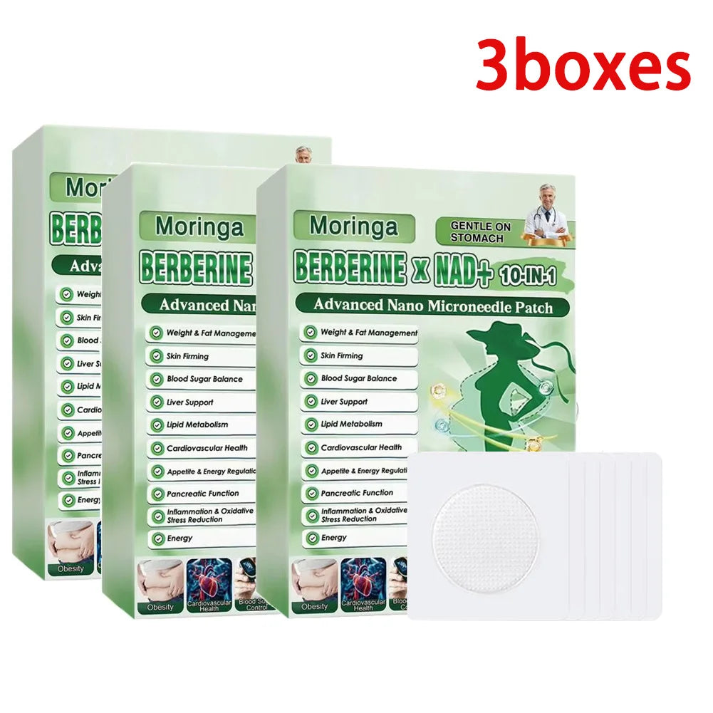 10-in-1 Nano Microneedle Patch Natural Gentle Patches Moisturizing Firming Skin for Women Men Nano Microdarts Patches 0.2mm Peaceful Pleasures Health and Wellness B 3Boxes