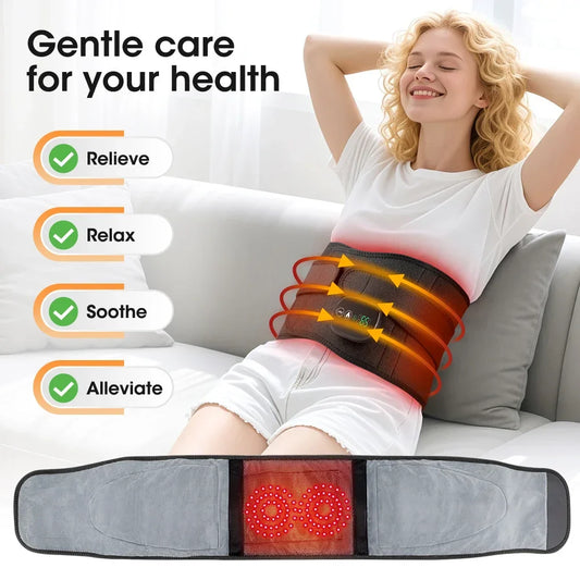 Hailicare Electric Waist Massager Belt | Heat, Vibration & Red Light Electric Massager Belt Oasis Select