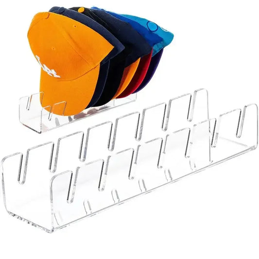 Hot sale Baseball cap racks Stackable Rectangular Acrylic Hat Organizer Stand For Baseball Caps Display And Organizer Peaceful Pleasures Health and Wellness