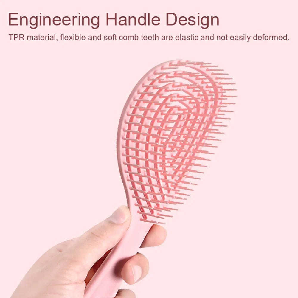 Anti-Static Hollow Rib Detangling Comb – Dry & Wet Hair