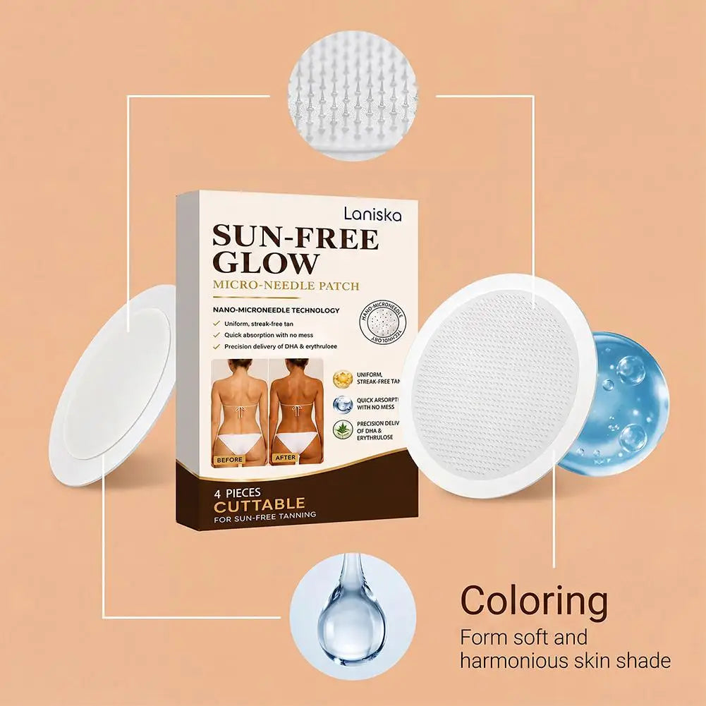 4PCS Body Tanning Care Patch Combined with Sunlight Exposure, It Can Accelerate Tanning Moisturize and Care for the Skin Unisex Peaceful Pleasures Health and Wellness