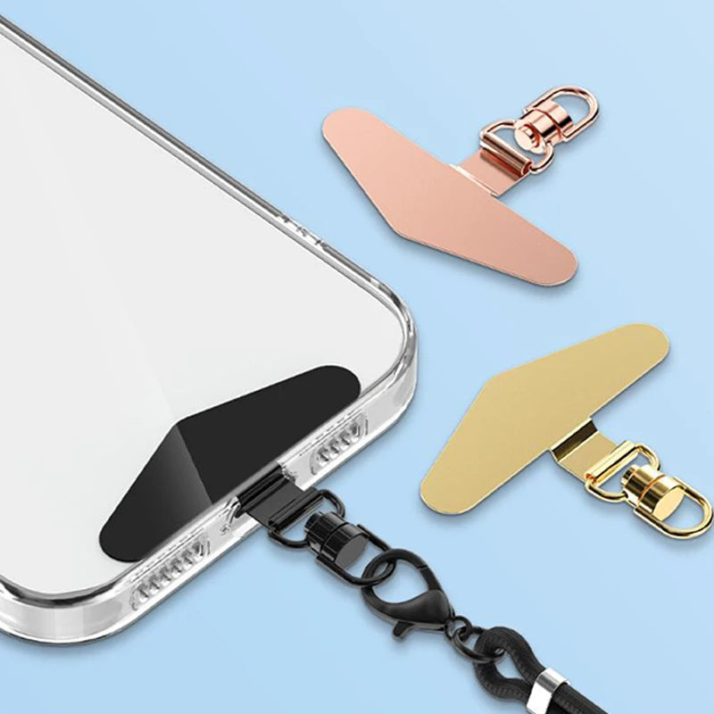 Steel Phone Lanyard Gasket Patch Anti-lost Anti Fall Mobile Phone Rope Card Metal Clip Strap Hang Cord Tab Accessories Peaceful Pleasures Health and Wellness