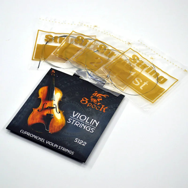 Spock S122 Nickel Silver Violin Strings Fit 3 4 Stainless Steel Core