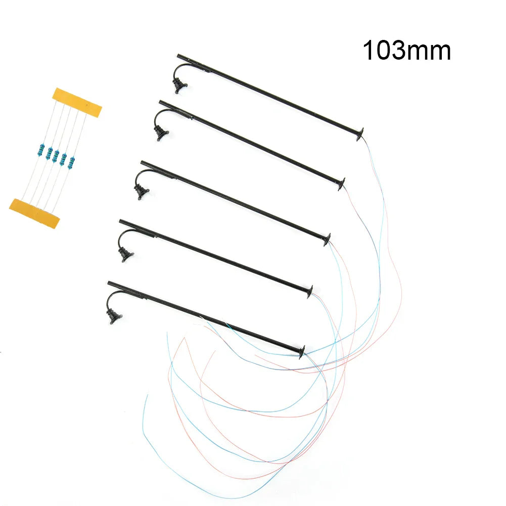 5-Pack HO Scale Lattice Mast LED Platform Lights | Model Railway