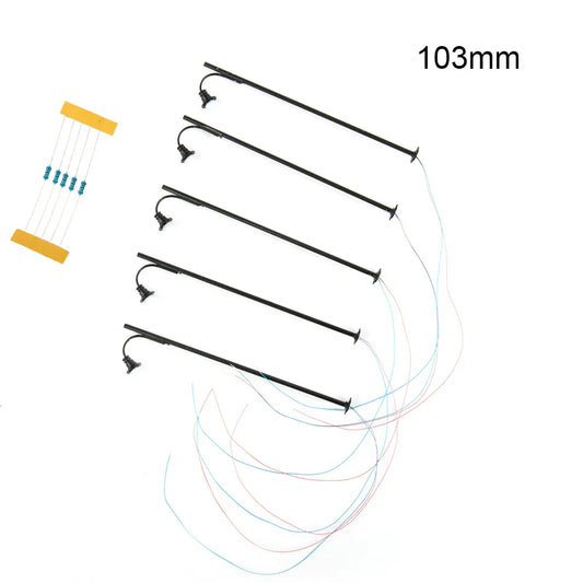 5-Pack HO Scale Lattice Mast LED Platform Lights | Model Railway Model Railway Lights Oasis Select Default Title