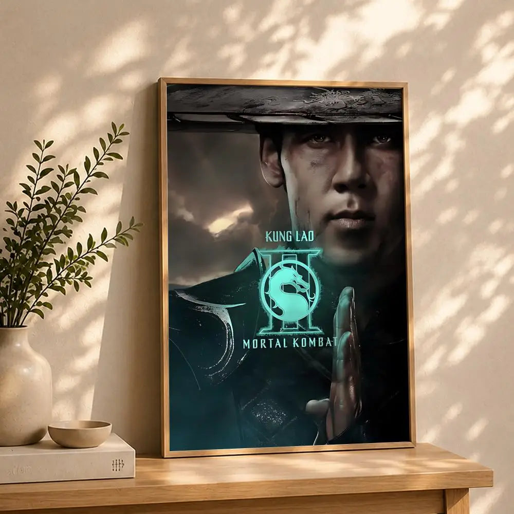 Mortal Kombat Movie Poster – HD Self-Adhesive Waterproof Wall Art Wall Art Poster Peaceful Pleasures Health and Wellness