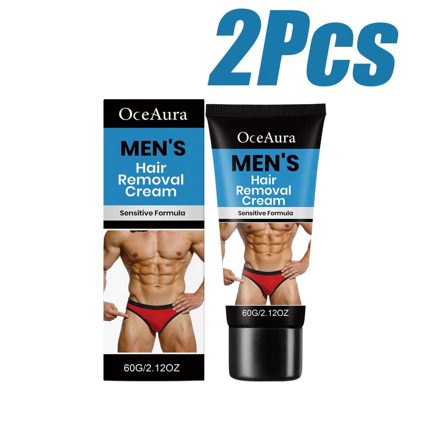 Men's Painless Hair Removal Cream – Body, Legs & Armpit