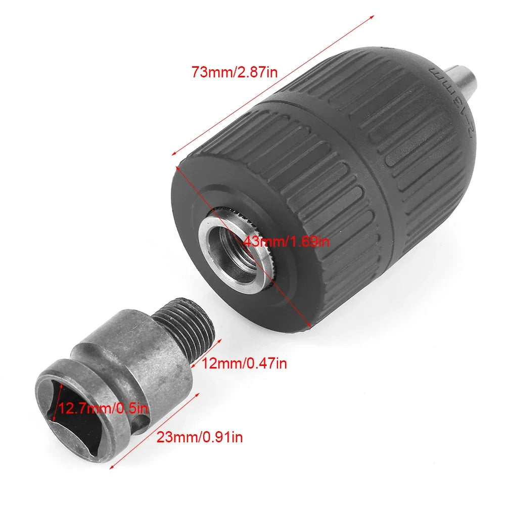 1 2--20UNF Drill Chuck 2- Keyless 2 20UNF Adaptor Impact Wrench