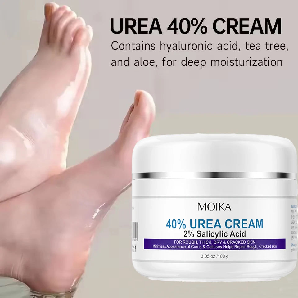 40% Urea Cream For Feet Plus 2% Salicylic Acid Foot & Hand Cream For Cracked Heels&Dry Skin Moisturizes Callus Remover Foot Care Peaceful Pleasures Health and Wellness