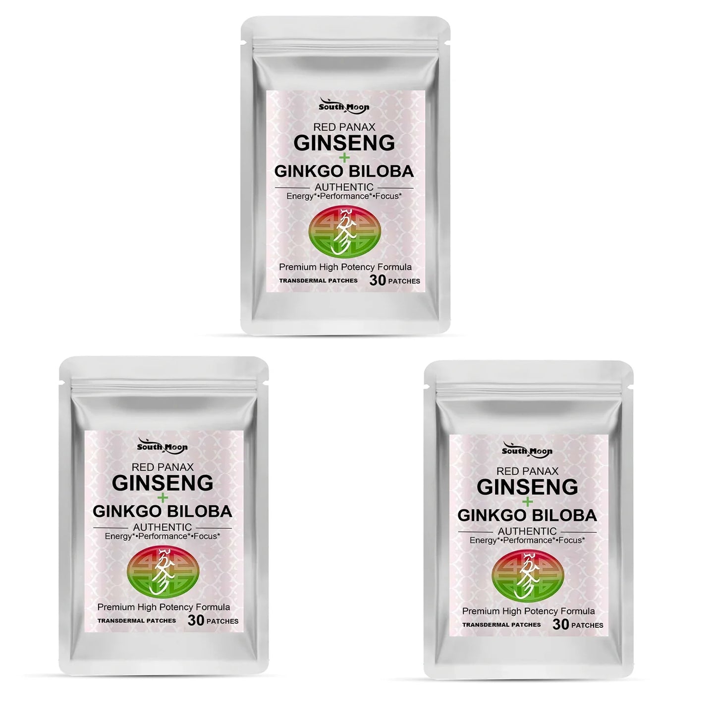 120 Herbal Body Patches – Red Ginseng, Ginkgo & Collagen