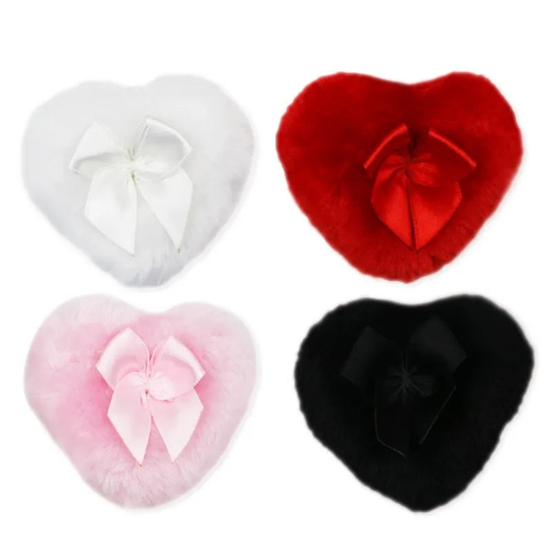 Heart Shape Plush Powder Puff – Soft Face & Body Applicator